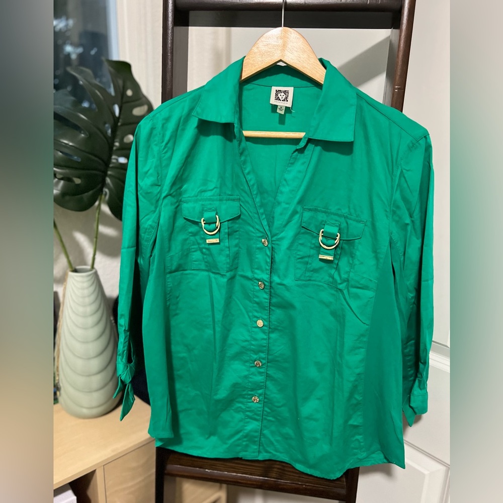 ANNE KLEIN Button Down Shirt